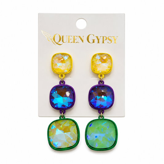Color Crush Triple Drop Earrings