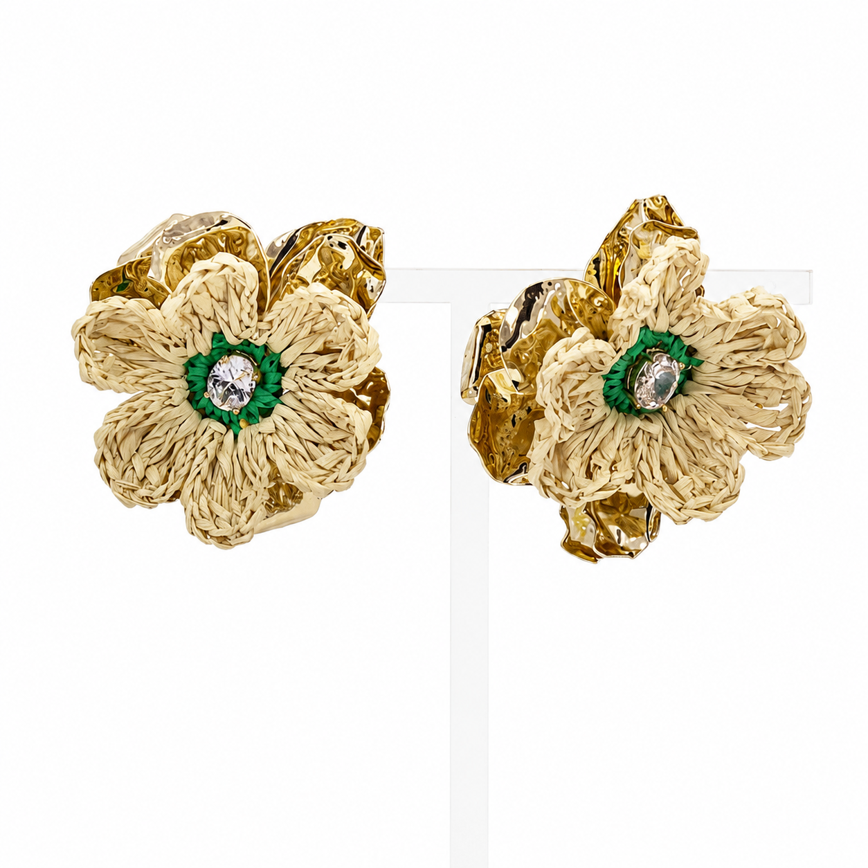 Lantana Raffia Earrings