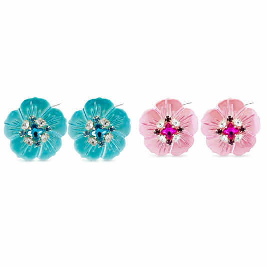Hibiscus High Glam Earrings