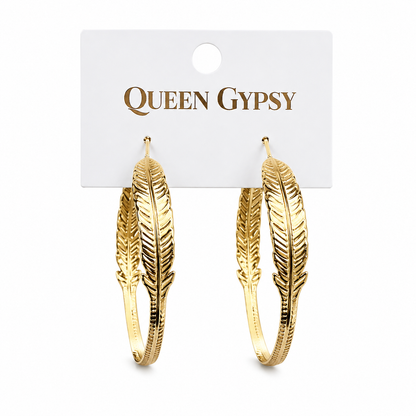 Feather Drift Hoops