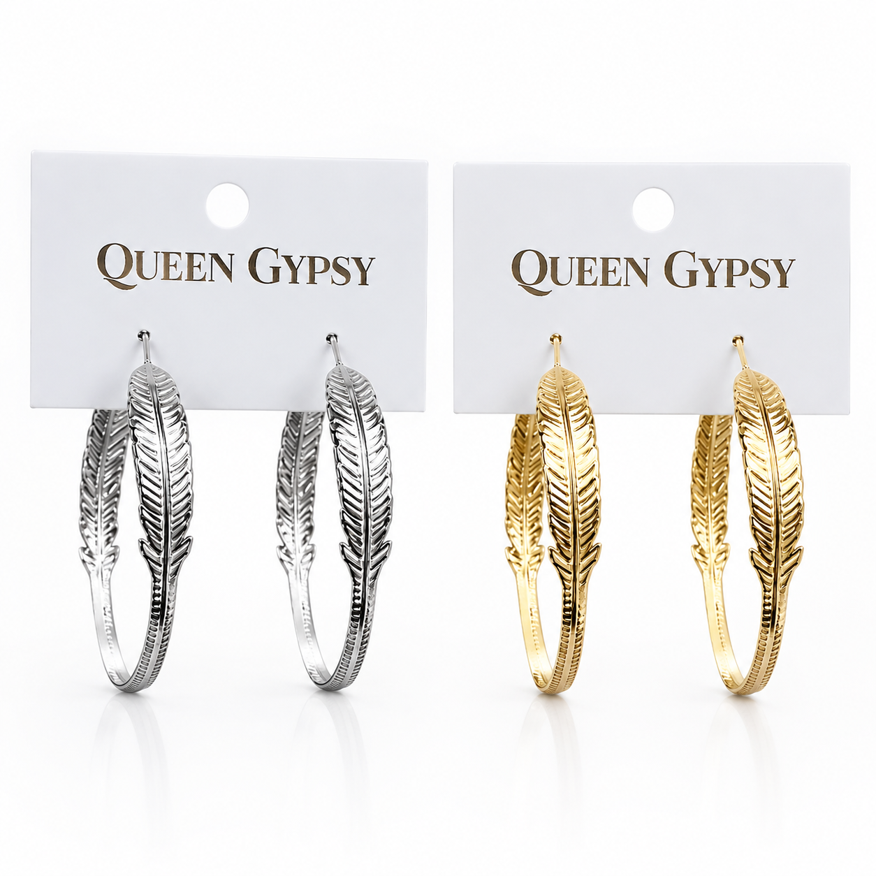 Feather Drift Hoops