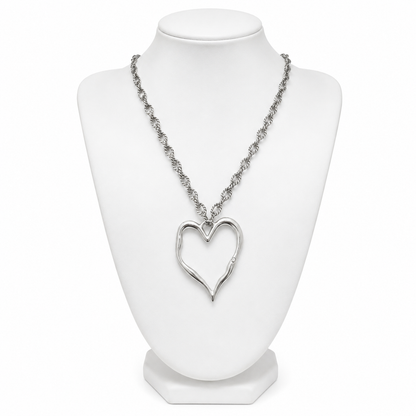 LRG Wavy heart necklace