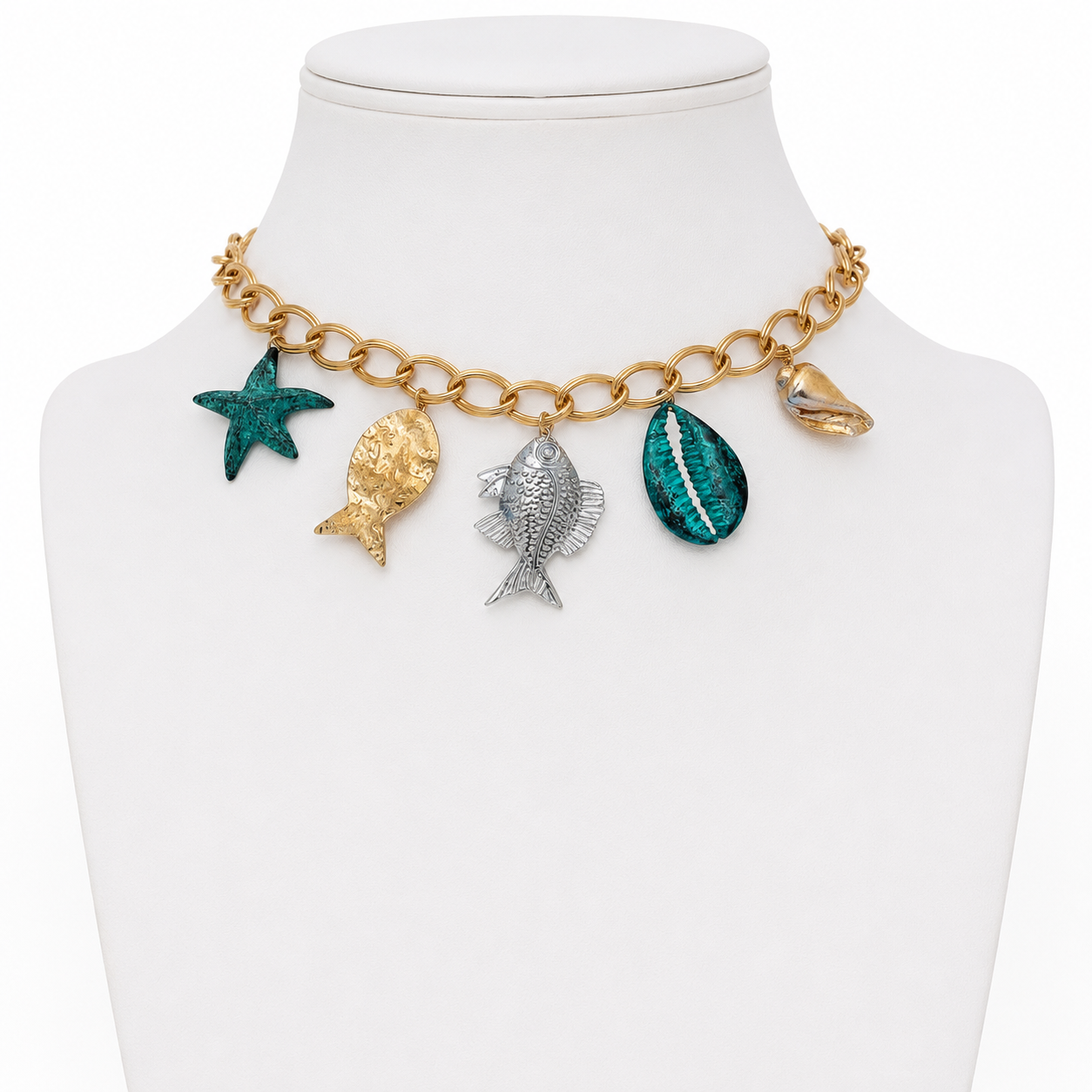 Ocean Treasure Charm Necklace