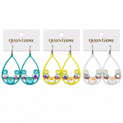 Bright Side Crystal Teardrop Earrings