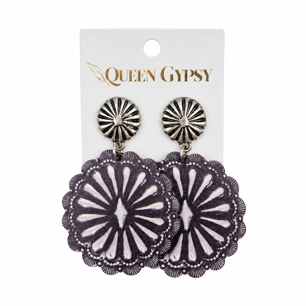 Midnight Concho Earrings