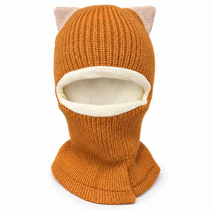 Foxy Kitty Knit Balaclava