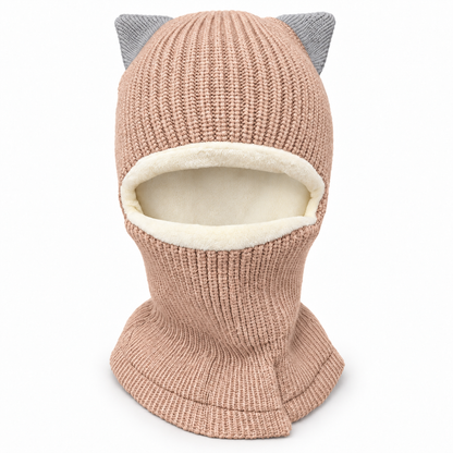 Foxy Kitty Knit Balaclava