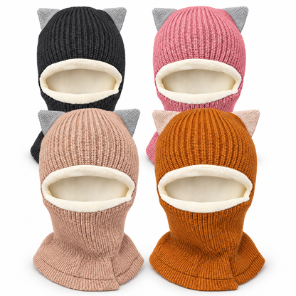 Foxy Kitty Knit Balaclava