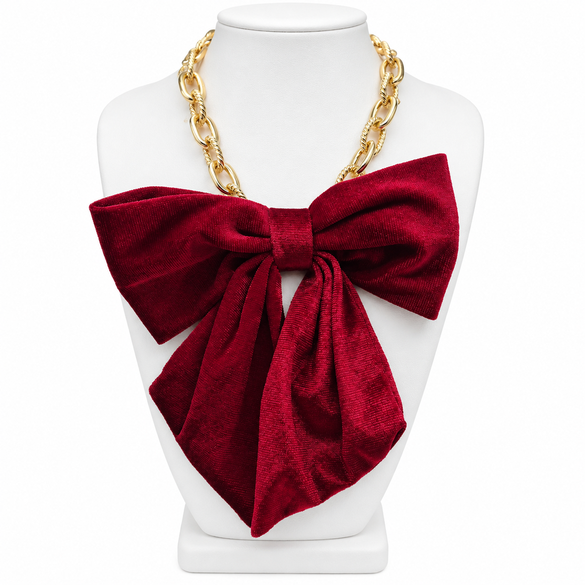 Velvet Darling Bow Necklace