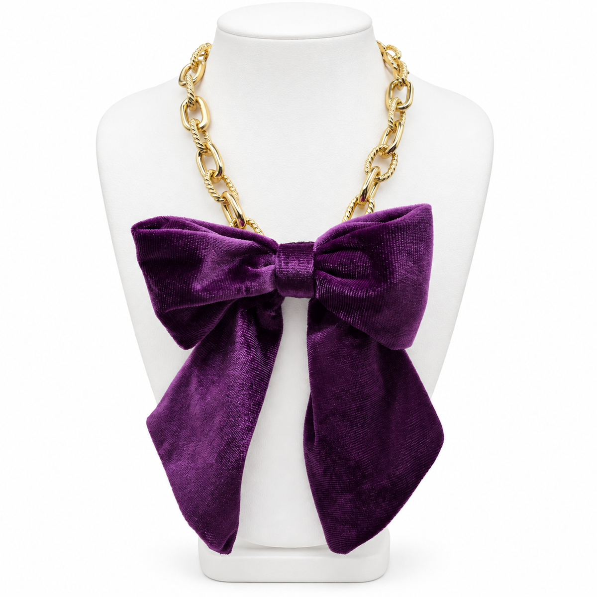 Velvet Darling Bow Necklace