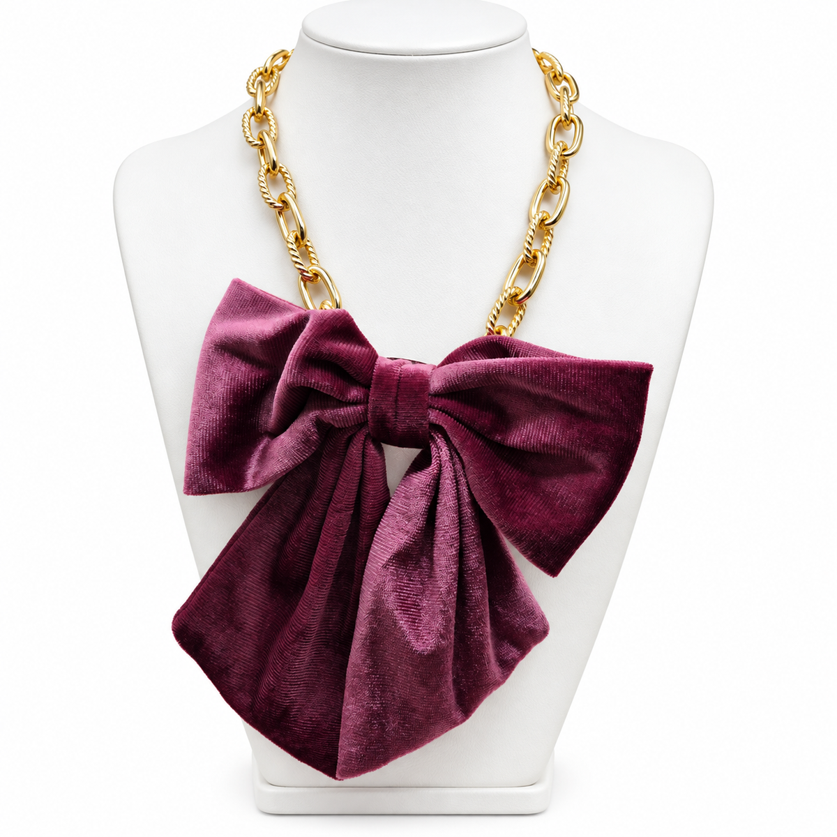 Velvet Darling Bow Necklace