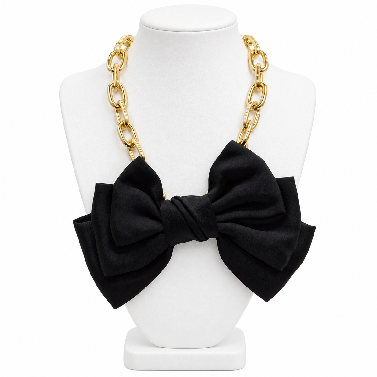 All Tied Up Satin Bow  Necklace