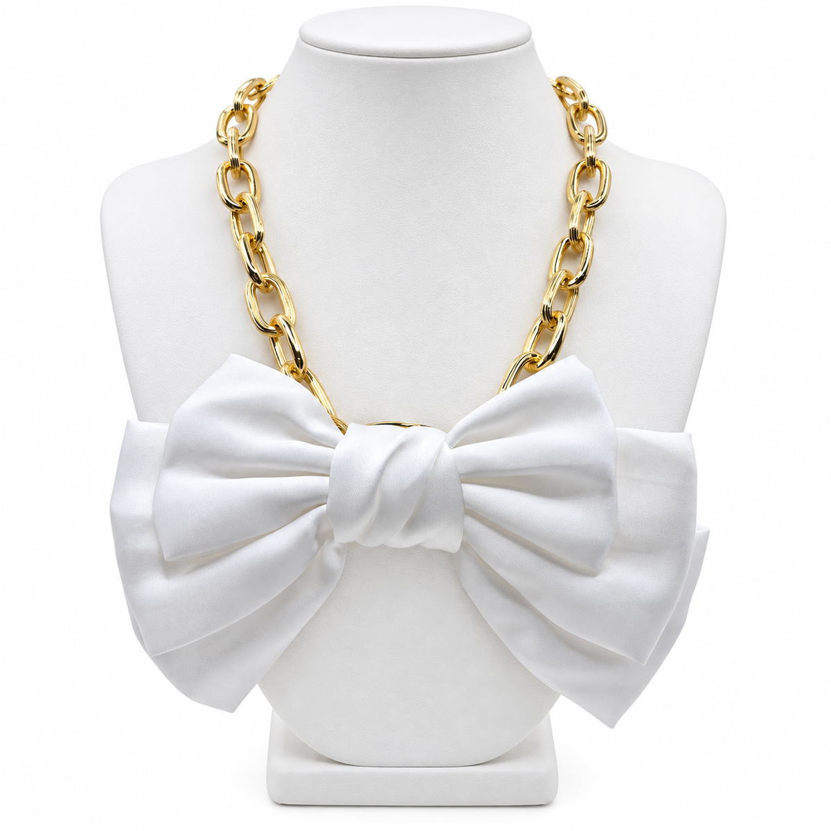 All Tied Up Satin Bow  Necklace