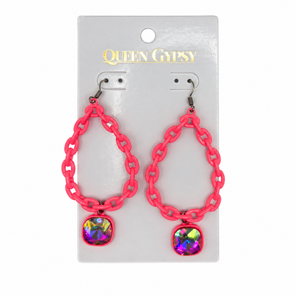 Color Pop Chain Earrings