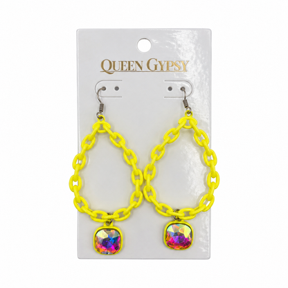 Color Pop Chain Earrings