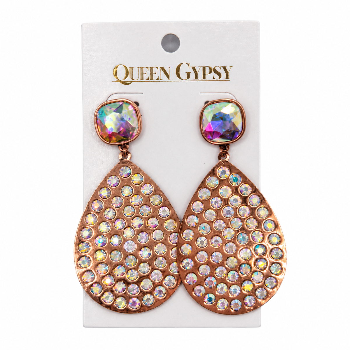 Rhinestone Rodeo Teardrop Earrings
