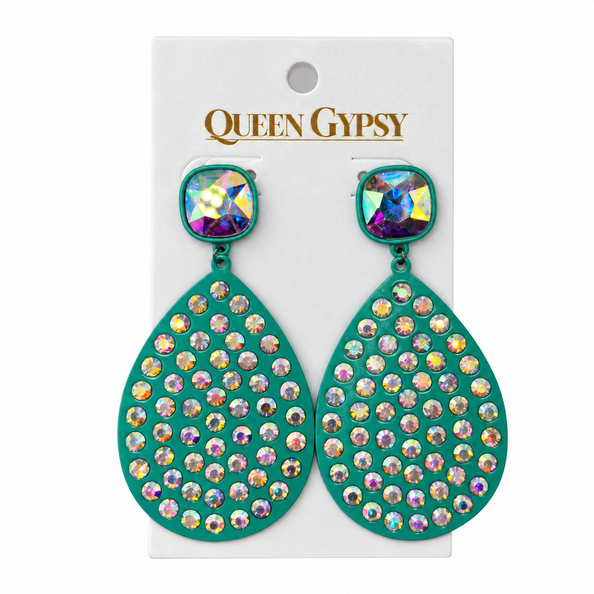 Rhinestone Rodeo Teardrop Earrings