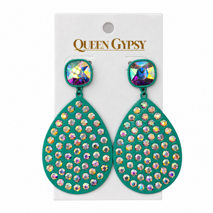 Rhinestone Rodeo Teardrop Earrings