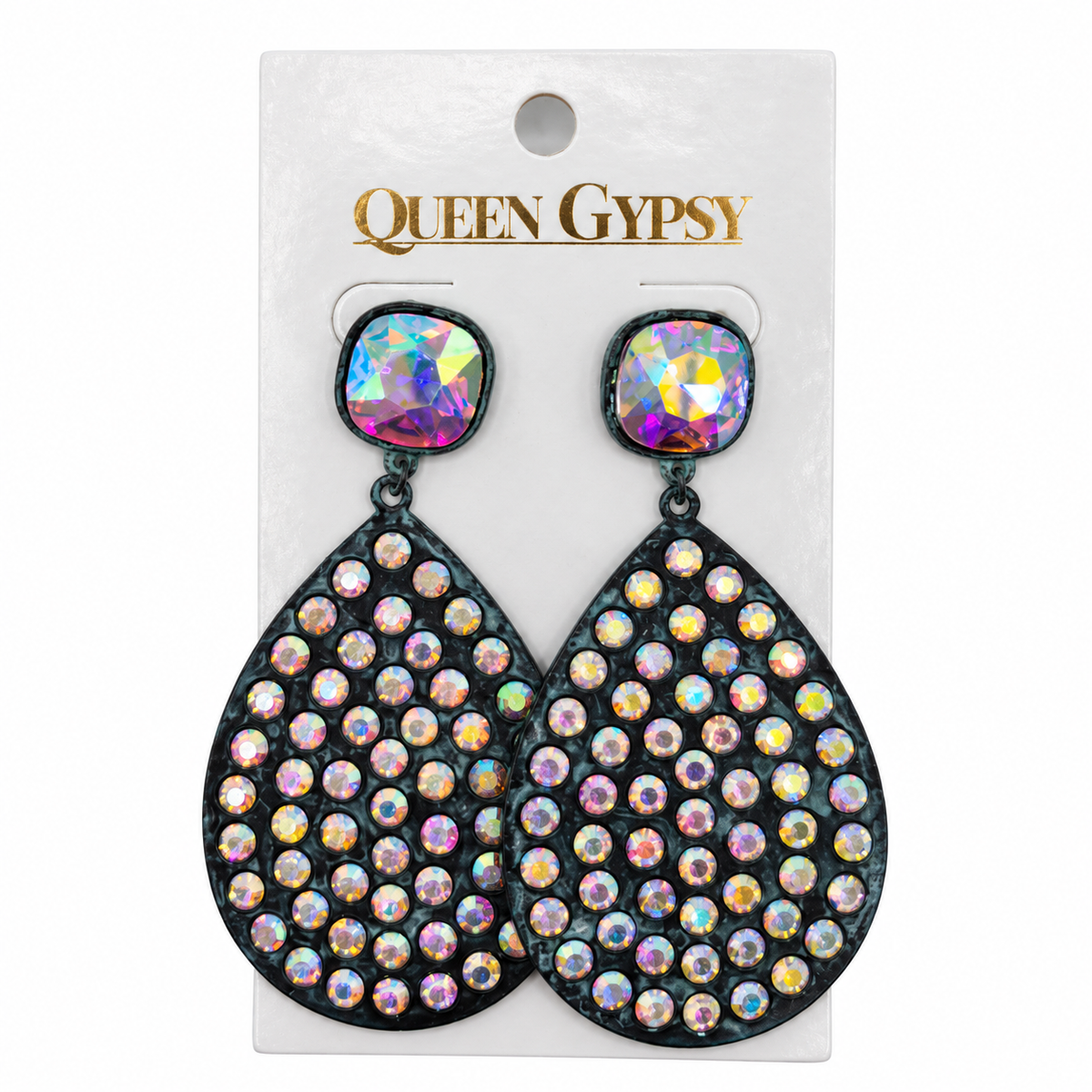 Rhinestone Rodeo Teardrop Earrings
