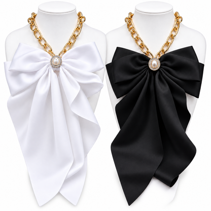 Pearl Bow-lo Necklace