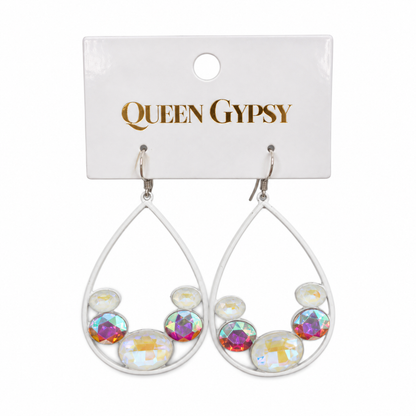 Bright Side Crystal Teardrop Earrings