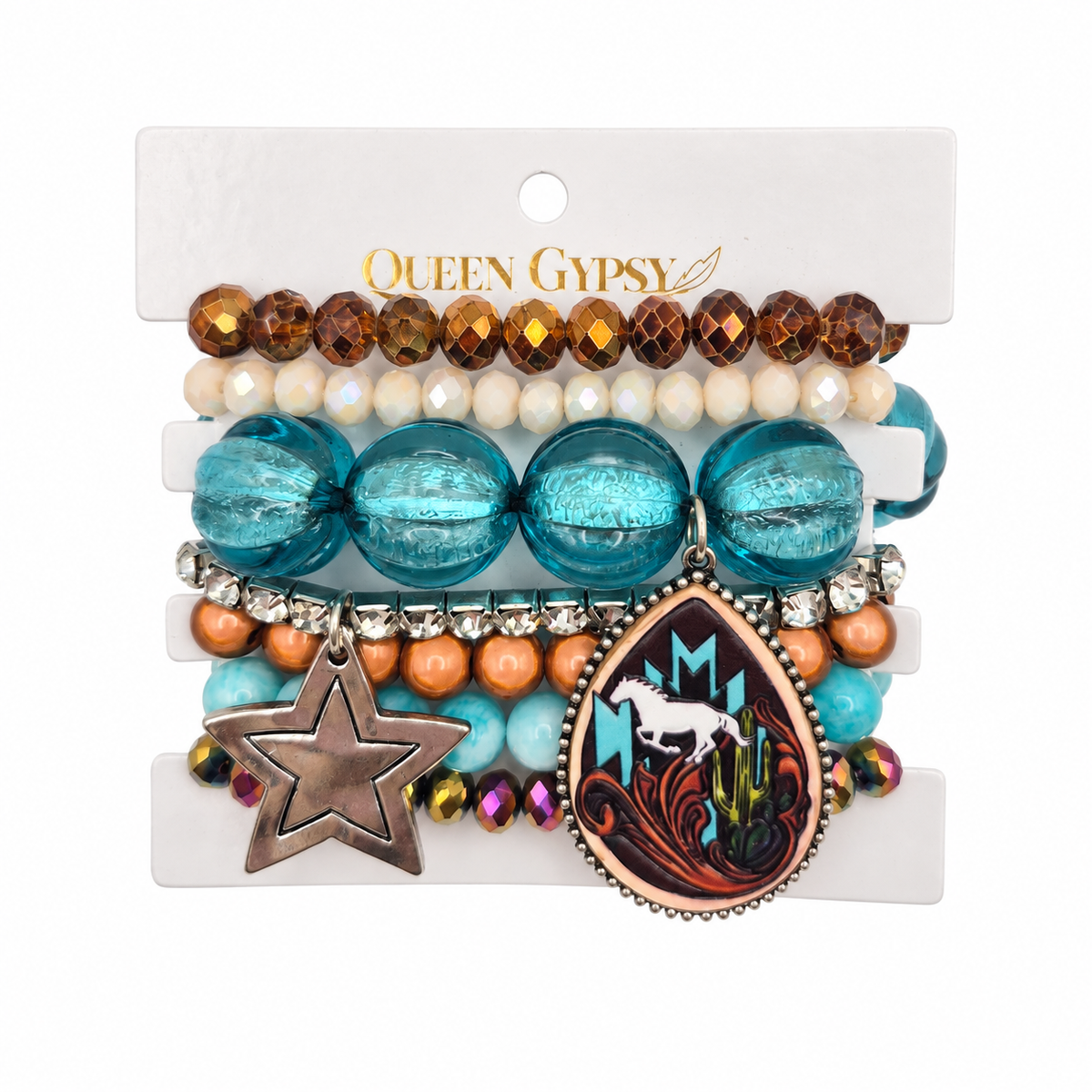 Turquoise Mustang Bracelet Stack