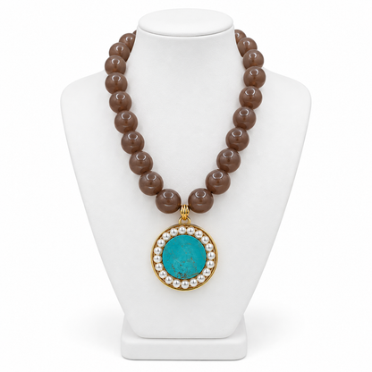 Chamilla Turquoise Medallion Necklace