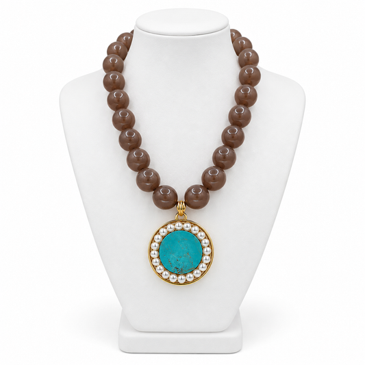 Chamilla Turquoise Medallion Necklace