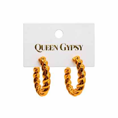 All Twisted Up Hoop Earrings