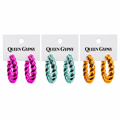 All Twisted Up Hoop Earrings