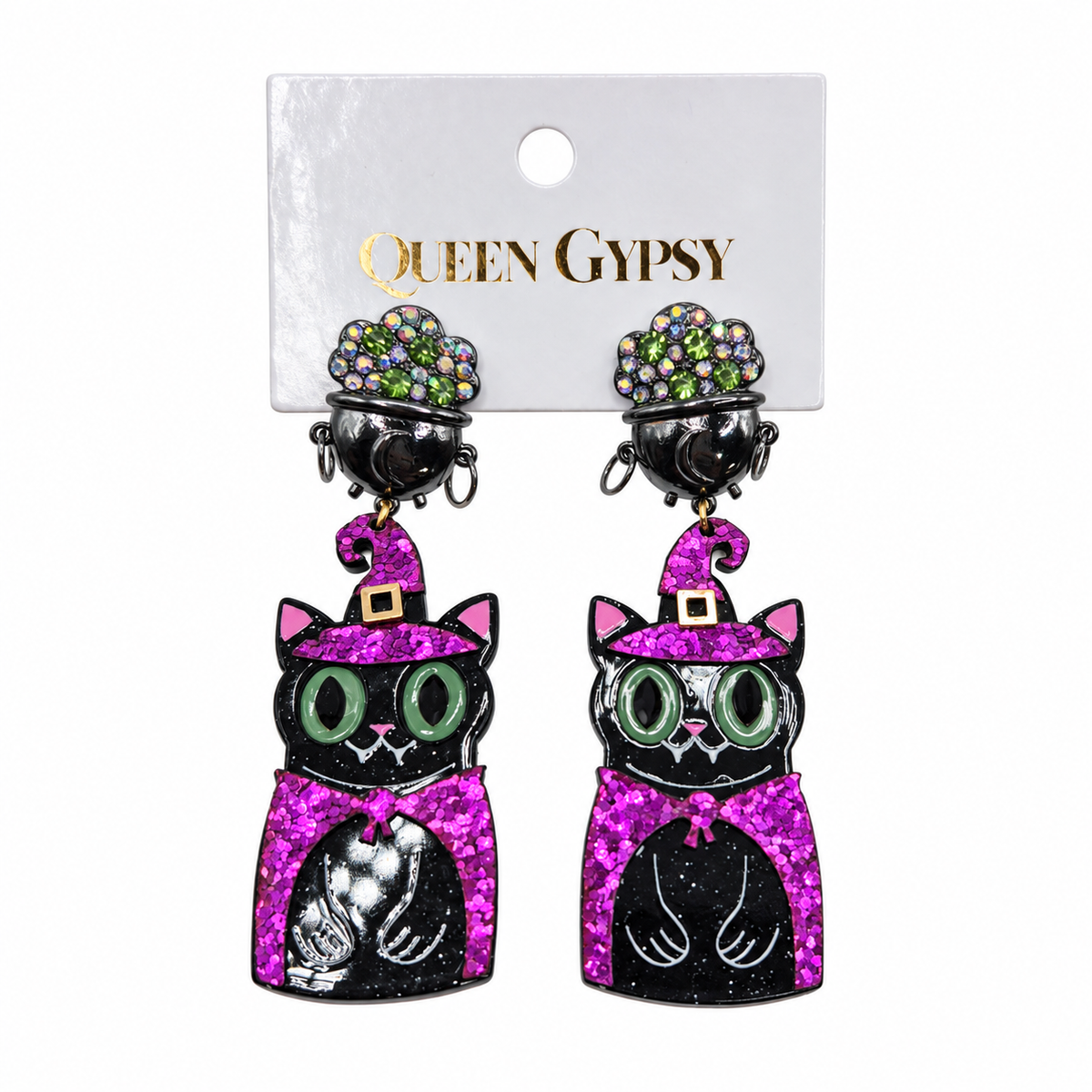 Cauldron Kitty Earrings