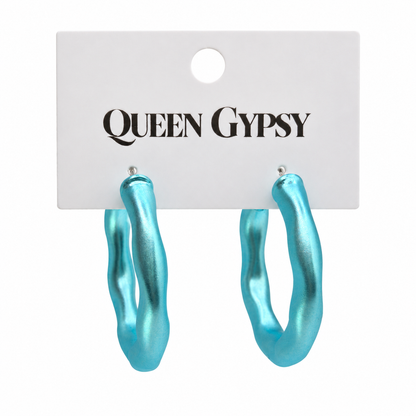 Wavy & Wild Hoop Earrings