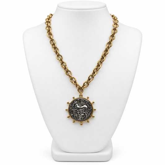 Gallop Coin Medallion Necklace