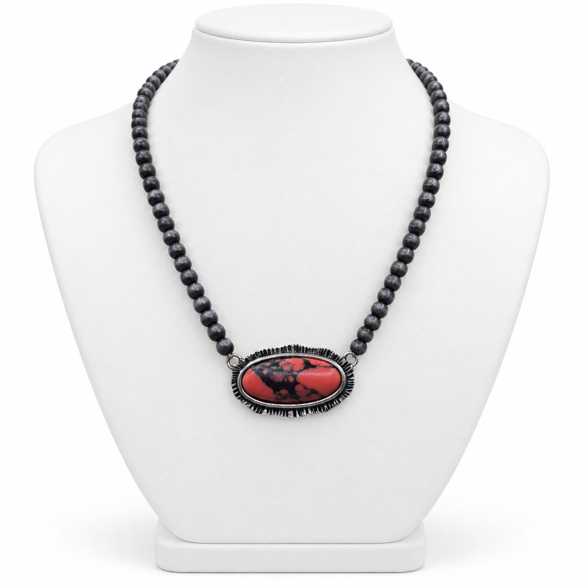 Desert Pearls & Stone Necklace