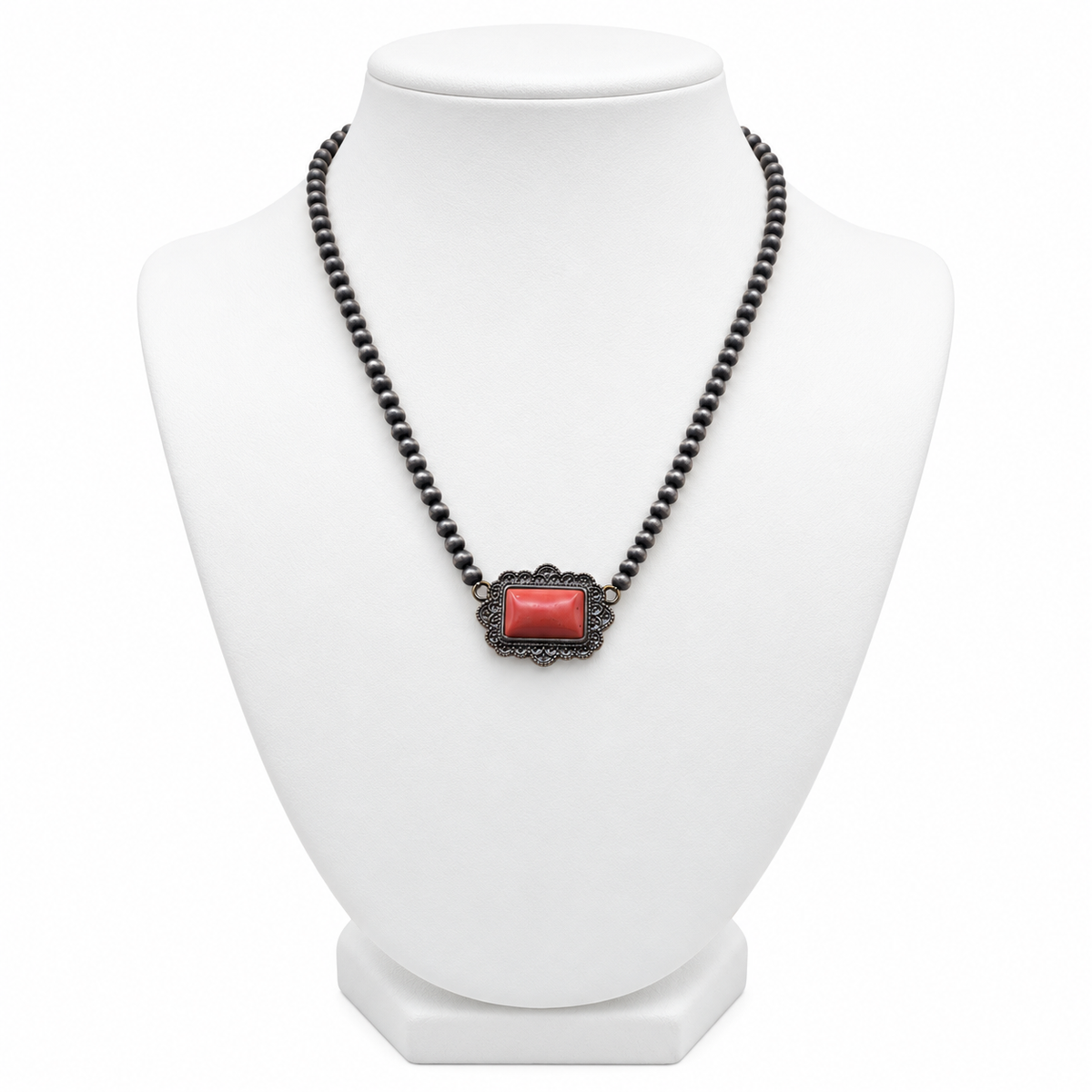 Desert Pearls & Stone Necklace