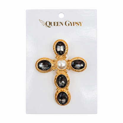 Blessed & Brilliant Cross Brooch