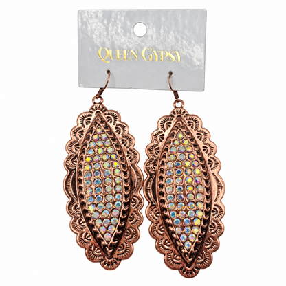 Western Glam Concho Earrings