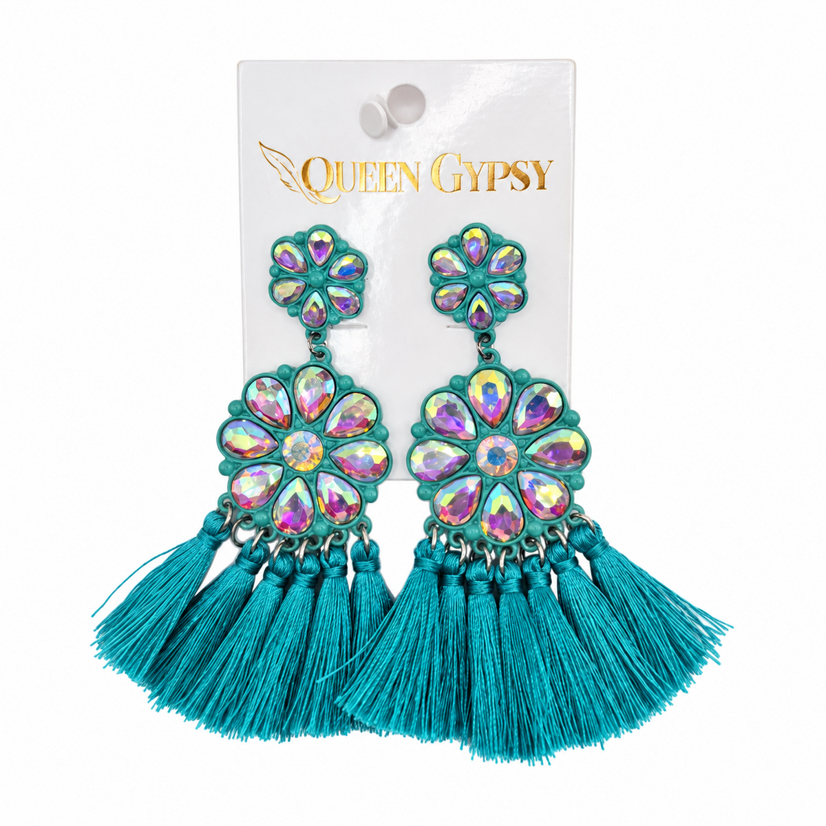 Flower Bloom Tassel Earrings