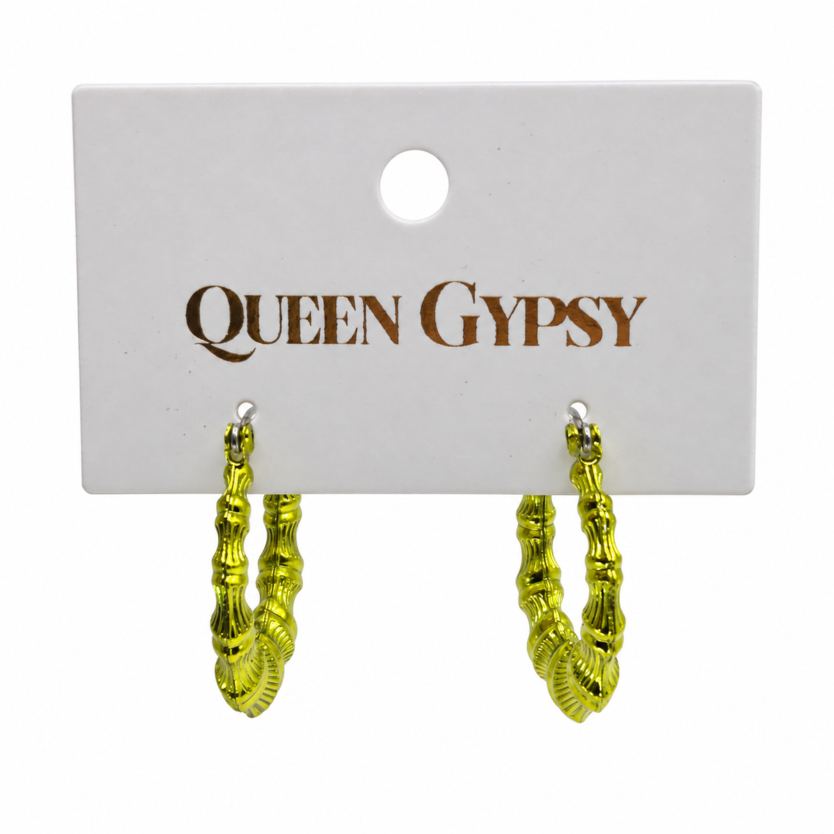 Vivid Vibes Bamboo Hoop Earrings