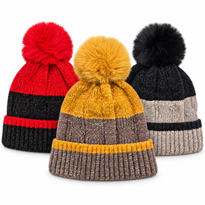 Confetti Cozy Colorblock Beanie