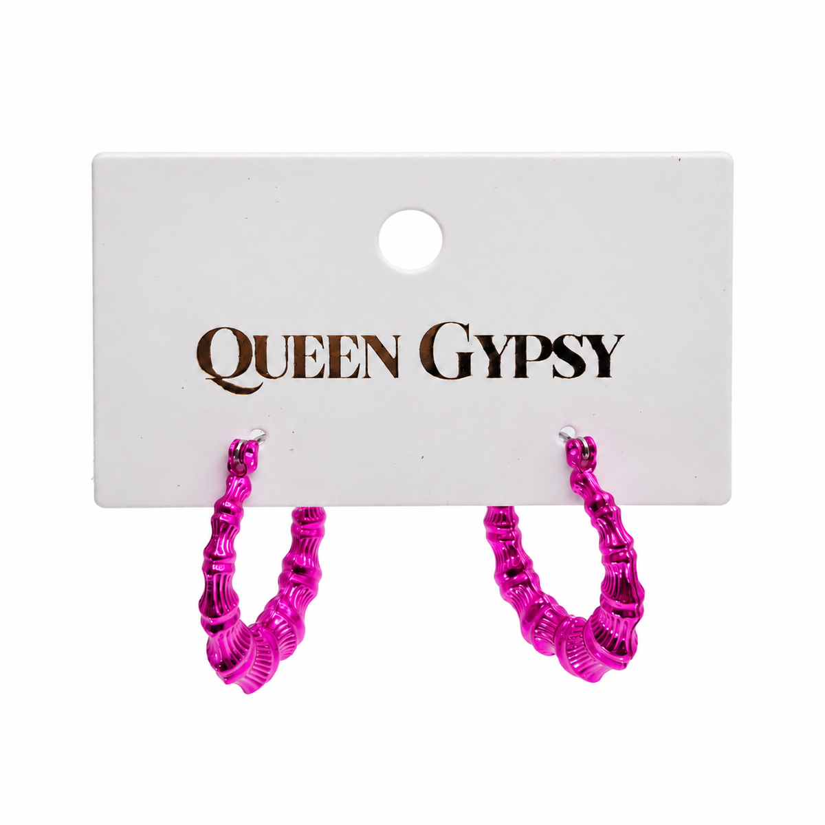 Vivid Vibes Bamboo Hoop Earrings