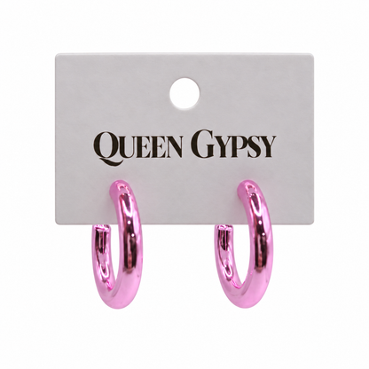 Shine-On Chunky Hoop Earrings