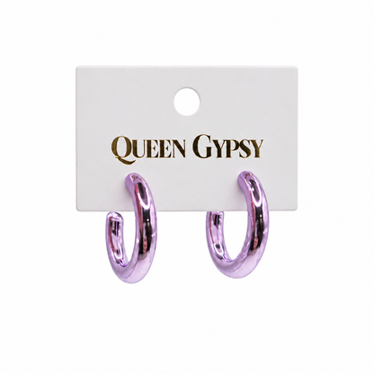 Shine-On Chunky Hoop Earrings