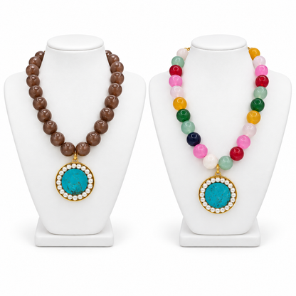 Chamilla Turquoise Medallion Necklace
