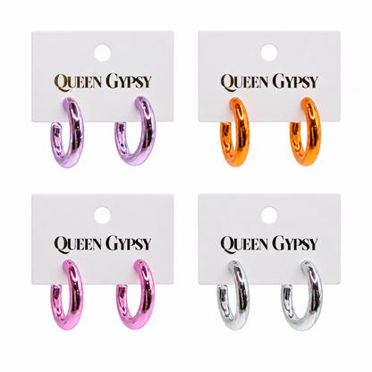 Shine-On Chunky Hoop Earrings