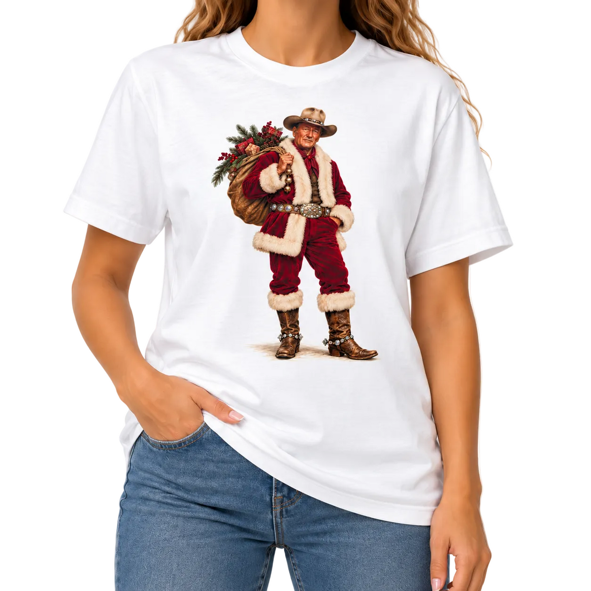 Big Nick Energy T-Shirt on White with Crystals