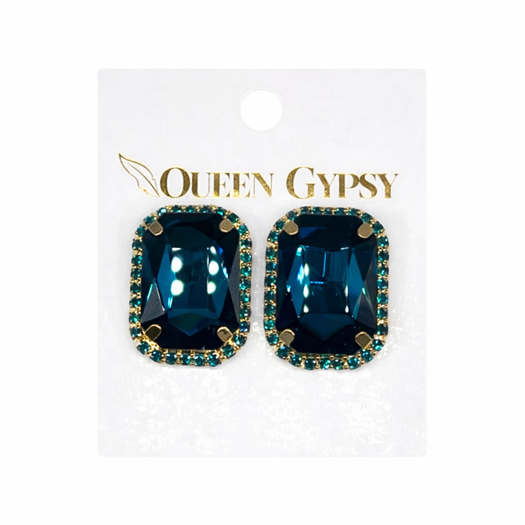 Large Rhinestone Post earring