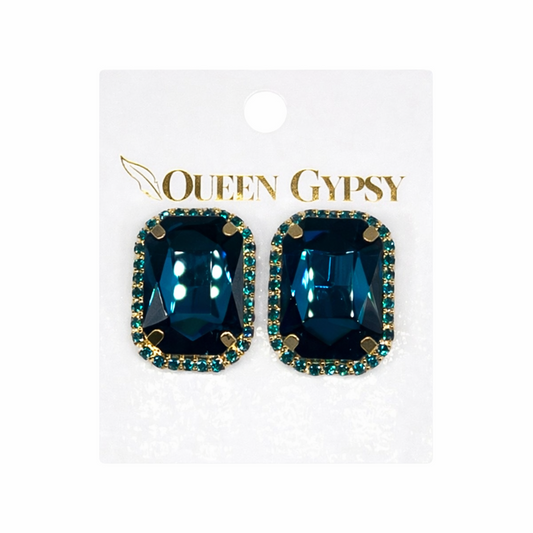 Large Rhinestone Post earring