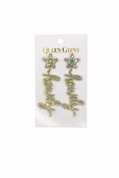 Crystal Howdy earrings