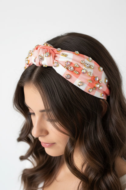 Gingham Headbands